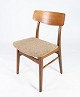 Dining room 
chair in teak 
and light 
fabric of 
danish design 
from the 1960s. 
The chair is in 
...