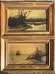 A. Jardinel, 
Southern 
motifs, 
Paintings on 
wooden board. 
Needs light 
surface 
cleaning. Each 
has ...