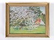 Oil painting 
with cherry 
wood motif and 
gilded frame, 
painted by Carl 
Lundblad 
(1903-1983) 
from ...