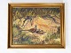 Oil painting 
with motif of 
pheasants and 
with gilded 
frame, with 
unknown 
signature from 
the ...