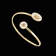 Bernhard Hertz. 
Gilded Sterling 
Silver Daisy 
Bangle with two 
Daisies.
18mm & 11mm 
Daisies with 
...