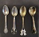 Christmas 
spoons 1910, 
1936, 1991 and 
year spoon 1995
Christmas 
spoons A. 
Michelsen, year 
spoon ...
