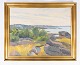 Oil painting 
with nature 
motif and 
gilded frame, 
signed Arthur 
Brener from the 
1930s. 
61 x 75 ...