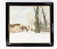 Oil painting 
with winter 
motif and black 
painted frame, 
without 
signature from 
the 1910s. 
68.5 ...