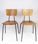 A set of two 
teak desk 
chairs, of 
Danish design 
from the 1970s, 
represents an 
era of 
innovative ...