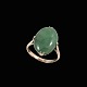 14k Gold Ring 
with Jade.
Stamped with 
CKW, 585.
Size 49 mm - 
US 5 - UK J - 
JPN 9.
1,3 x 1,2 ...