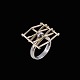 Toftegaard - 
Denmark. 14k 
Gold and 
Sterling Silver 
'Space' Ring.
Designed and 
crafted by ...
