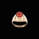 Jens J. Aagaard 
- Denmark. 14k 
Gold Ring with 
Coral.
Designed and 
crafted by Jens 
J. Aagaard ...