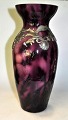 Art Nouveau 
vase in white 
opaline glass 
with violet 
surface, 
approx. 1900. 
Decoration in 
the ...