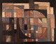 Svend Aage 
Larsen, 
Denmark. Oil on 
canvas. 
Concrete 
composition. 
Dated 1971.
The canvas ...