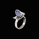 Poul Warmind. 
Sterling Silver 
Ring with 
Chalcedony #755 
- 1960s.
Designed and 
crafted by Poul 
...