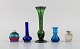 Five miniature 
vases in art 
glass. 20th 
century.
Largest 
measures: 15 x 
5.5 cm.
In excellent 
...