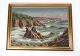 Painting on 
canvas with 
ocean motif and 
gilded frame, 
signed Louis 
Bendtsen from 
the 1920s.
66 ...
