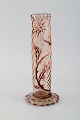 Early Emile 
Gallé vase in 
clear frosted 
art glass. 
Carved with 
motifs in the 
form of flowers 
and ...