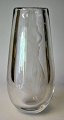 Orrefors art 
glass vase, 
2623, design 
Sven Palmqvist 
(1906 - 1984). 
Sweden. Grindet 
glass with ...