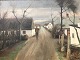 Oil painting by 
Th. B. Dahl, 
rural street. 
Nice condition, 
dimensions with 
frame 72x91 cm