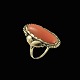 C.J. Bondorff. 
Danish Art 
Nouveau 14k 
Gold Ring with 
Coral.
Designed and 
crafted by C.J. 
...