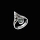 Toftegaard - 
Denmark. 14k 
White Gold Ring 
with Opal og 
Diamonds.
Three 
brilliant cut 
diamonds ...
