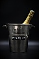Old French 
champagne 
cooler in 
silver-plated 
brass with a 
really nice 
patina and with 
a black ...