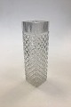 Glass Vase with 
Facet 
Grindings. 
Measures 7 x7 x 
25 cm (2 3/4 x 
2 3/4 x 9 27/32 
in).