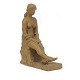Sculpture of a 
sitting woman
Signed and 
dated "ML 60"
H: 28cm. W: 
11cm. L: 21cm