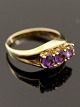 8 carat gold 
ring size 57 
with 3 amethyst 
item no. 479540