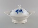 Antique Meissen 
lidded tureen 
with handles in 
hand-painted 
porcelain. Blue 
flowers and ...