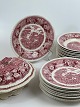 English faience 
dinner service 
from Adams, 
English Scenic, 
Staffordshire 
in red / pink. 
We have ...