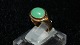 Elegant ladies 
ring with Green 
stone in 14 
carat Gold
stamped 585
Str 55
Nice and well 
...