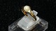 Elegant ladies 
ring with pearl 
in 14 carat 
Gold
stamped 585
Str 60
Nice and well 
maintained ...