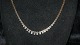 Block Necklace 
3Rk with course 
14 carat
Stamped Ant H 
585
Length 44 cm
Width 
3.08-7.28 ...