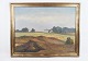 Oil painting on 
canvas with 
motif of 
agriculture and 
nature from 
around 1930. 
Signed ...