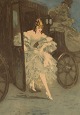 Louis Icart 
(1888-1950). 
Etching on 
paper. 
"Arrival". 
Approx. 1920
Visible 
dimensions: 42 
x 30 ...