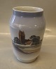 2843 A - 108 RC 
Vase 17 cm 
Rural church  
Royal 
Copenhagen In 
mint and nice 
condition