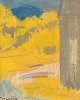 Svän Grandin 
(1906-1982), 
Swedish artist. 
Oil on board. 
Modernist 
landscape. 
Mid-20th ...