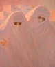 French artist. 
Oil on canvas. 
Two oriental 
women. 20th 
century.
The canvas 
measures: 59 x 
49 ...