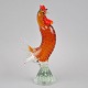 Venetian cock 
in glass. 
Slight chip on 
the comb. H: 30 
cm.