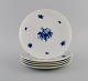 Bjørn Wiinblad 
for Rosenthal. 
Five Romanze 
Blue Flower 
Porcelain 
Plates. 1960s.
Diameter: 19.5 
...