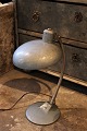 Old vintage / 
retro metal 
table lamp with 
flexible arm in 
gray-blue 
metallic color 
with a nice ...