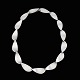 Hans Hansen. 
Modern Sterling 
Silver Necklace 
#318 - 44 cm.
Designed and 
crafted by Hans 
Hansen ...