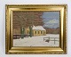 Oil painting on 
canvas with 
motif of a 
farmhouse from 
around 1930s
Dimensions in 
cm: H: 46 W: 55
