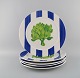 Rosenthal 
Designers 
Guild. Orchard 
Collection. 
Five large 
porcelain cover 
plates. Blue / 
white ...