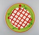 Rosenthal 
Designers 
Guild. Orchard 
Collection. 
Large porcelain 
cover plate. 
Checkered 
design, ...