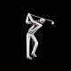 Evald Nielsen 
1879 - 1958. 
Art deco 
Sterling Silver 
Golfer Brooch.
Designed and 
crafted by ...