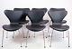 A set of 6 
Seven chairs, 
model 3107, 
designed by 
Arne Jacobsen 
in 1967 and 
manufactured by 
Fritz ...
