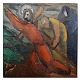 Jens Sørensen; 
An oil painting 
with religious 
motive.
Oil on wood. 
45 cm x 45 cm.
With frame: 
...