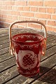 Bohemian glass 
art from around 
1920, Bohemian 
glass in the 
ruby red color 
with cuttings.
Glass ...