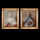 Pair of 
portraits of 
Frederik V and 
Queen Louise
Pilos style
Oil on canvas
Visible size: 
...