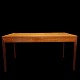 Severin Hansen; 
Free-Standing 
desk in 
rosewood. Four 
drawers with 
brass key ring 
and key.  
L. ...