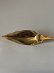 Brooch with 
pearl 14 carat 
Gold
Stamped 585
Width 6.2 cm 
approx
Nice condition